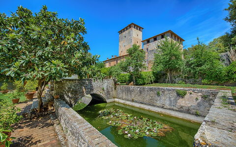 Medieval Castle Living: Vineyards, Swimming Pool &: Garden, Estate, Landscaping, Water Feature, Botanical Garden, Pond