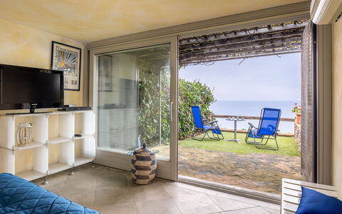 Stella Marina Apartment with Pool, Porto Santo Ste: Furniture, Sea, Chair, Ocean, Resort, Shade, Eco Hotel, Balcony, Hotel, Houseplant