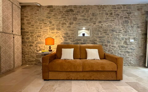 Casa Amandoli: Furniture, Interior Design, Flooring, Wall, Couch, Floor, Wood, Room, Living Room, Ceiling