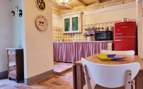 La Casa degli Artisti, Jacuzzi, Marliana: Interior Design, Flooring, Major Appliance, Floor, Wood, Furniture, Kitchen Appliance, Ceiling, Kitchen, Room