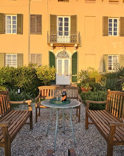 Villa Il Torrazzo, Vista Mare, Massarosa: Shrub, House, Facade, Home, Garden, Cottage, Estate, Door, Groundcover, Farmhouse