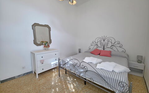 Casa Serena: Furniture, Bed, Bedroom, Interior Design, Floor, Flooring, Bed Sheet, Bedding, Ceiling, Room