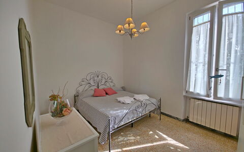 Casa Serena: Furniture, Bed, Bedroom, Interior Design, Floor, Bedding, Wall, Flooring, Bed Sheet, Wood