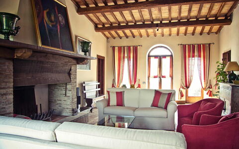 Villa Selvamica: Furniture, Interior Design, Flooring, Wood, Couch, Floor, Living Room, Room, Home, Ceiling
