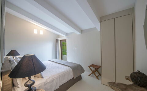 Villa del Fattore: Furniture, Interior Design, Bed, Bedroom, Wall, Flooring, Floor, Wood, Ceiling, Room