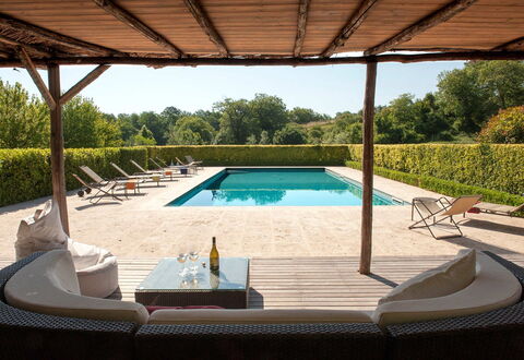 Villa Collombroso: Swimming Pool, Outdoor Furniture, Furniture, Resort, Sunlounger, Shade, Composite Material, Leisure, Chair, Garden