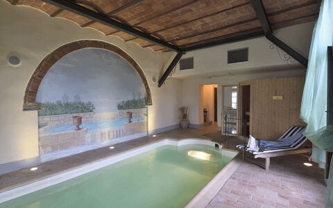 Villa Michelangelo: Flooring, Interior Design, Floor, Furniture, Ceiling, Swimming Pool, Resort, Design, Hotel, Houseplant