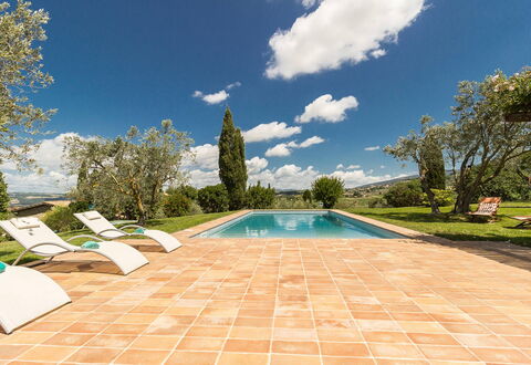 Villa Molinazzo 14: Swimming Pool, Outdoor Furniture, Garden, Landscaping, Flagstone, Shade, Tile, Resort, Eco Hotel, Water Feature