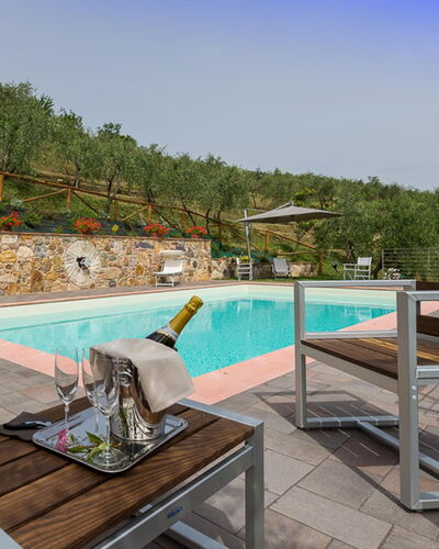 Il Podere: Outdoor Furniture, Swimming Pool, Resort, Outdoor Table, Chair, Garden, Eco Hotel, Landscaping, Flowerpot, Backyard