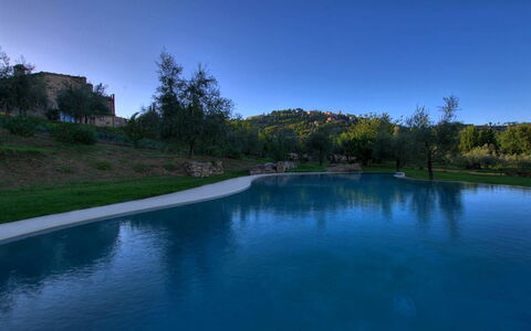Villa Incanto: Blue, Water, Nature, Landscape, Swimming Pool, Reflection, Reservoir, Pond, Landscaping, Water Feature