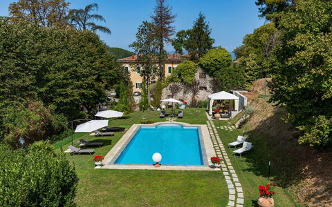 Villa Vorno: Swimming Pool, Residential Area, Thermae, Resort, Estate, Outdoor Furniture, Villa, Hacienda, Leisure, Garden