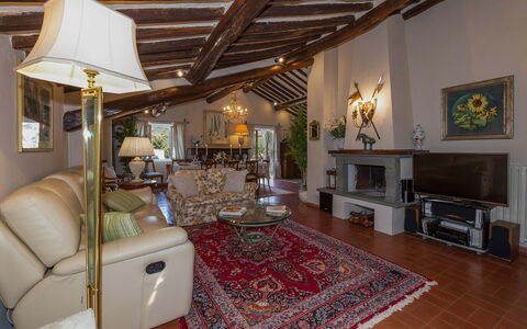 Villa Vorno: Furniture, Interior Design, Home, Chair, House, Flooring, Couch, Ceiling, Living Room, Table