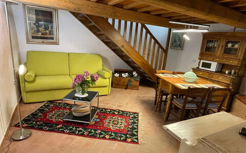 Borgo Antico, Pool, Barberino del Mugello: Furniture, Interior Design, Flooring, Room, Couch, Wood, Floor, Ceiling, Table, Picture Frame