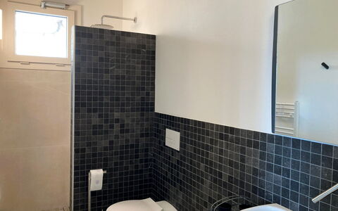 Villa Ombrone: Wall, Flooring, Plumbing Fixture, Floor, Bathroom, Interior Design, Tile, Plumbing, Toilet, Toilet Seat