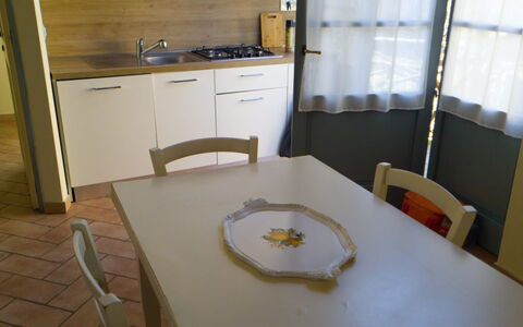 Casa Stella Serena, Podere le Scopaie, Pool: Furniture, Flooring, Interior Design, Wood, Floor, Table, Kitchen & Dining Room Table, Chair, Room, Dining Room