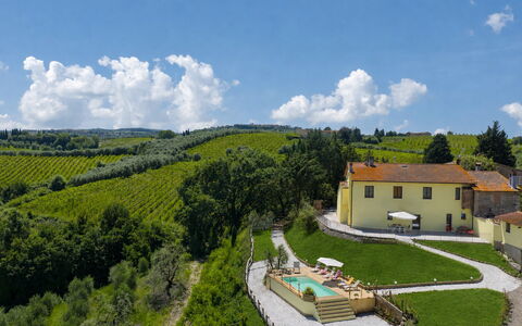 Villa i Fiori: Outdoor Furniture, Estate, Eco Hotel, Swimming Pool, Villa, Resort, Chair, Hotel, Hacienda, Umbrella