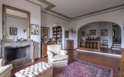Villa Golly: Furniture, Interior Design, Flooring, Wood, Floor, Room, Ceiling, Picture Frame, Living Room, Lighting