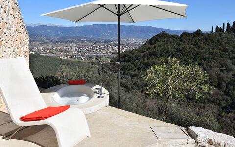 Villetta Farfallina: Furniture, Outdoor Furniture, Chair, Umbrella, Shade, Sunlounger, Swimming Pool, Eco Hotel, Outdoor Table, Armrest