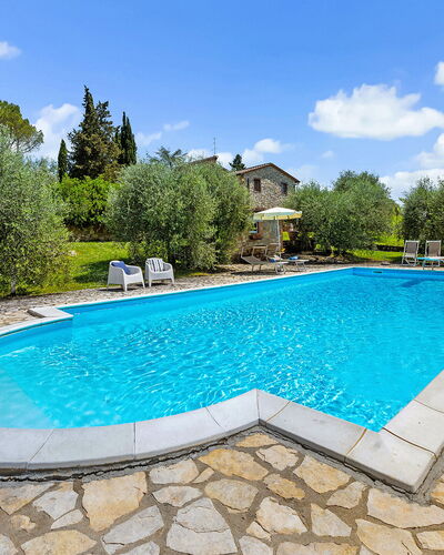 San Sano Retreat, Chianti Vineyard Views & Diving: Blue, Swimming Pool, Composite Material, Resort, Garden, Eco Hotel, Backyard, Shade, Flagstone, Hacienda