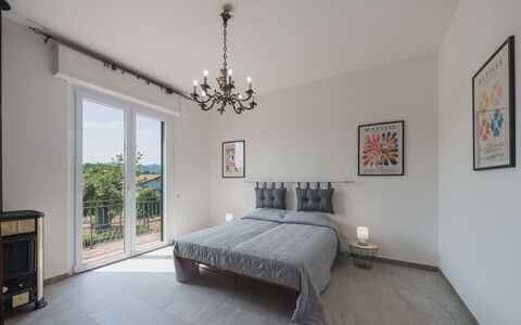 Gli Oleandri di Grazia: Furniture, Interior Design, Flooring, Bed, Floor, Bedroom, Wall, Wood, Ceiling, Room