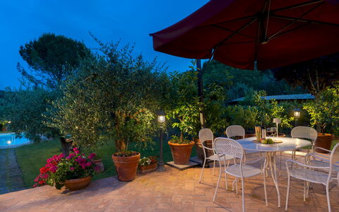 Villa Sorripa 6: Swimming Pool, Furniture, Outdoor Furniture, Resort, Shrub, Garden, Chair, Eco Hotel, Backyard