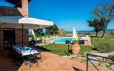 La Torre dei Fagiani 8+2: Sky, Land Lot, Plain, Estate, Lawn, Hacienda, Landscaping, Mansion, Plantation, Villa