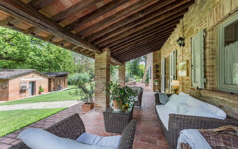 Il Molinaccio 14+2: Home, House, Cottage, Furniture, Estate, Door, Garden, Brick, Porch, Farmhouse
