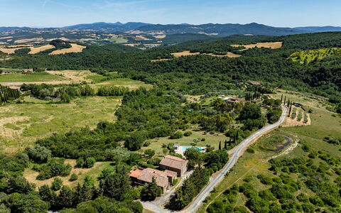 Cinque Cipressi 8: Tree, Natural Environment, Nature, Landscape, Natural Landscape, Vegetation, Bird'S-Eye View, Plain, Rural Area