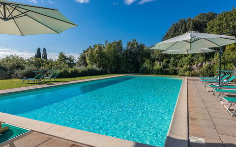 Villa Il Foramasso 10+2: Blue, Swimming Pool, Resort, Eco Hotel, Landscaping, Villa, Hacienda, Hotel, Thermae, Water Feature