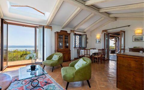 Antiche Pietre 10: Furniture, Table, Chair, Interior Design, Floor, Sea, Room, Kitchen & Dining Room Table, Ceiling, Ocean