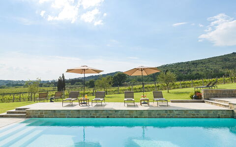 Ca Maggiore 10+2: Swimming Pool, Resort, Outdoor Furniture, Garden, Eco Hotel, Landscaping, Shade, Chair, Flagstone, Water Feature
