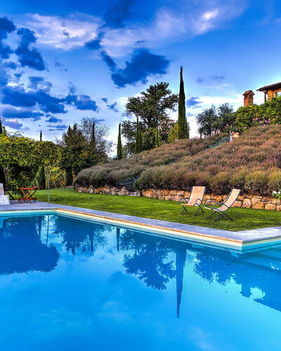Casale delle Lavande 10: Blue, Swimming Pool, Garden, Resort, Eco Hotel, Landscaping, Estate, Hacienda, Water Feature, Villa