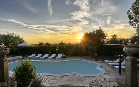Virginia 8: Swimming Pool, Outdoor Furniture, Furniture, Flagstone, Water Feature, Resort, Chair, Estate, Hacienda, Landscaping