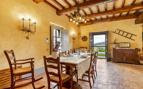 San Rocco 4: Furniture, Wall, Table, Kitchen & Dining Room Table, Chair, Interior Design, Dining Room, Home, Door, Ceiling