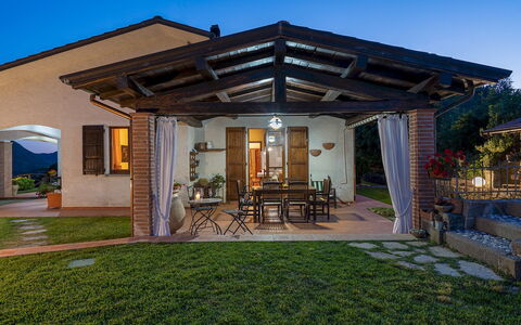 Villa Costanza 6: Furniture, Porch, Home, Chair, Roof, Estate, Cottage, Flowerpot, Patio, Door