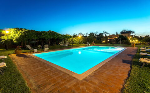 Nonno Fernando 14: Blue, Swimming Pool, Resort, Eco Hotel, Hacienda, Estate, Garden, Landscaping, Night, Villa