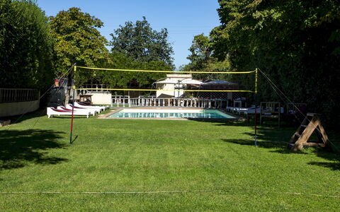 Villa delle Sophore 12: Swimming Pool, Summer, Leisure, Shade, Recreation, Resort, Vacation, Lawn, Umbrella, Outdoor Furniture