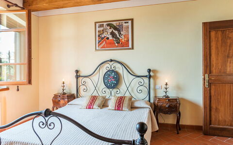 Villa Fabi 6+2: Furniture, Wood, Interior Design, Flooring, Bedroom, Floor, Bed, Home, Ceiling, Room