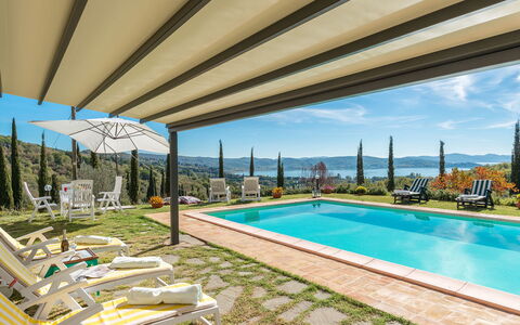 La Martinella 12: Shade, Eco Hotel, Outdoor Furniture, Awning, Chair, Outdoor Structure, Villa, Resort, Houseplant, Balcony