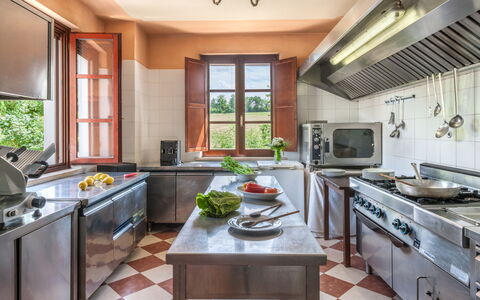 Tenuta Astolfi 12+3: Kitchen, Kitchen Appliance, Interior Design, Countertop, Major Appliance, Flooring, Home, Furniture, Kitchen Stove, Lighting