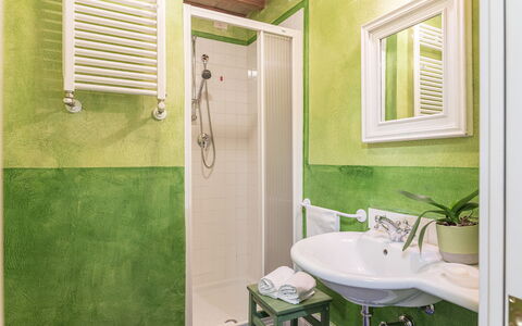 Podere Pratovecchio 14+2: Interior Design, Flooring, Floor, Plumbing Fixture, Ceiling, Furniture, Room, Plumbing, Bathroom, Tap