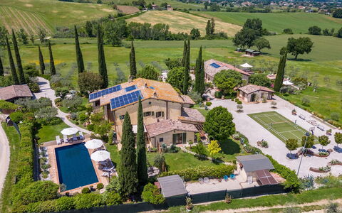 Casale Santa Lucia 8+2: Estate, Garden, Landscaping, Villa, Mansion, Courtyard, Backyard, Hacienda, Eco Hotel, Swimming Pool