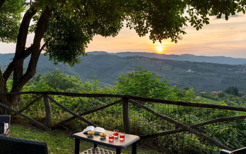 Podere Belvedere 6: Outdoor Furniture, Furniture, Sunlight, Outdoor Table, Shade, Eco Hotel, Chair, Evening, Balcony, Resort