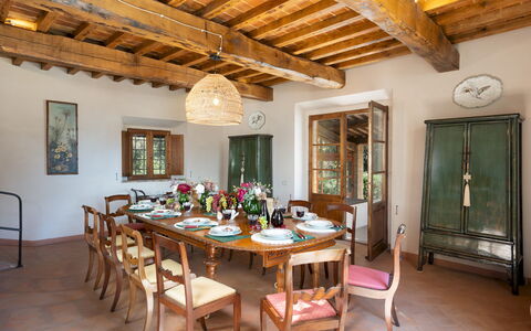 Cosciano 12: Furniture, Interior Design, Chair, Table, Wall, Flooring, Dining Room, Wood, Kitchen & Dining Room Table, Floor