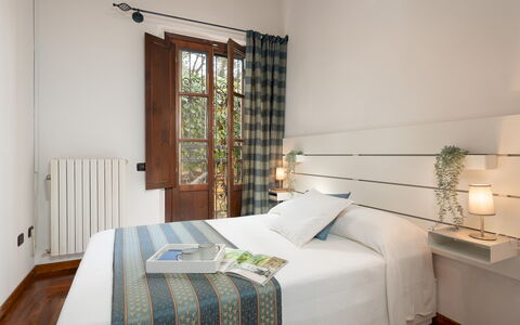 Villa Nikka 6: Wood, Furniture, Interior Design, Bedroom, Bed, Home, Linens, Room, Bedding, Bed Sheet