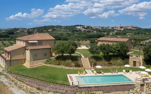 Casolare San Martino 12: House, Residential Area, Swimming Pool, Home, Landscape, Estate, Land Lot, Rural Area, Human Settlement, Farmhouse