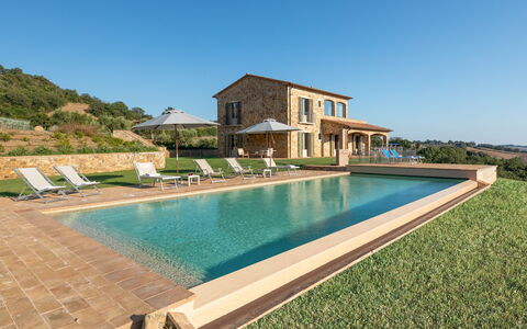 Casale Grottini 8: Swimming Pool, House, Home, Estate, Farmhouse, Cottage, Villa, Landscaping, Resort, Hacienda
