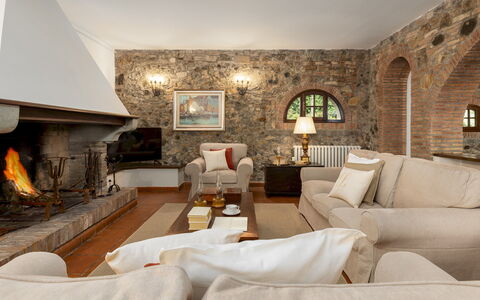 Villa Loredana 12: Furniture, Interior Design, Flooring, Couch, Ceiling, Floor, Room, Living Room, Table, Chair