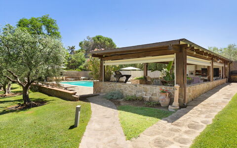 Villa Castiglione 9: Swimming Pool, Resort, Shade, Garden, Backyard, Estate, Flagstone, Eco Hotel, Outdoor Furniture, Landscaping