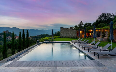 Villa Krisztina 10: Swimming Pool, Outdoor Furniture, Landscaping, Eco Hotel, Resort, Villa, Water Feature